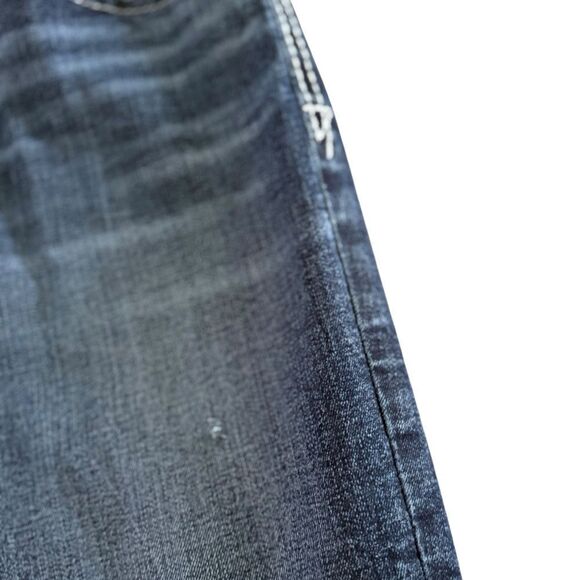 BKE Jake Straight Men’s Darker Wash Distressed Jeans 30 x 30 - Picture 7 of 15